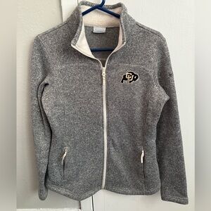 Columbia Women's Colorado University Gray Full Zip Fleece Jacket - Gently Used